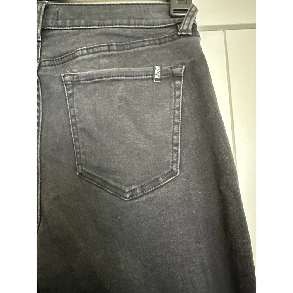 Buffalo David Bitton Faith Jeans Women Size 4/27 Black Star Embellished Mid Rise